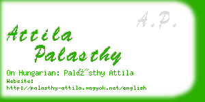 attila palasthy business card
